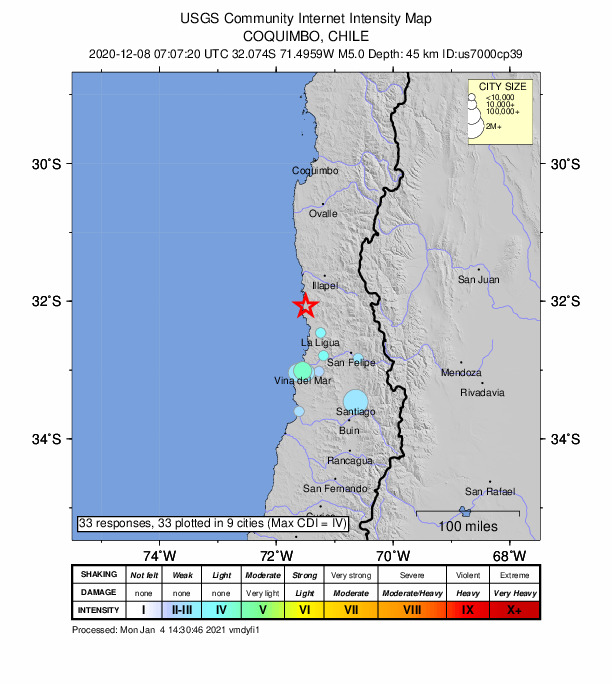 Did You Feel It? map: shaking reported by the public