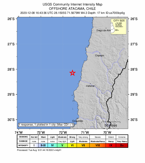 Did You Feel It? map: shaking reported by the public