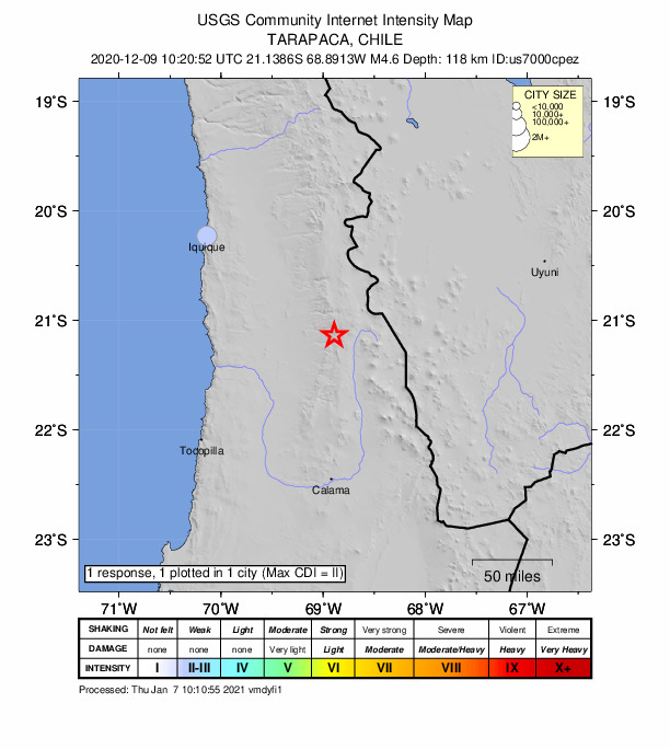 Did You Feel It? map: shaking reported by the public