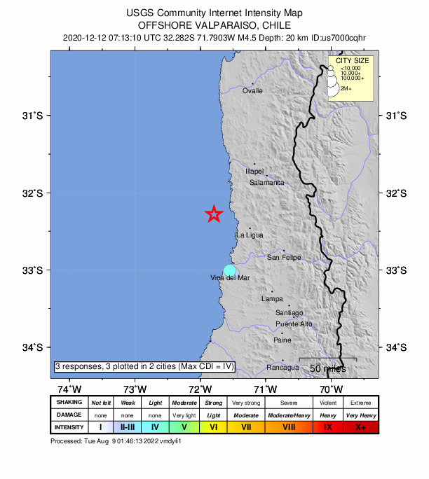 Did You Feel It? map: shaking reported by the public