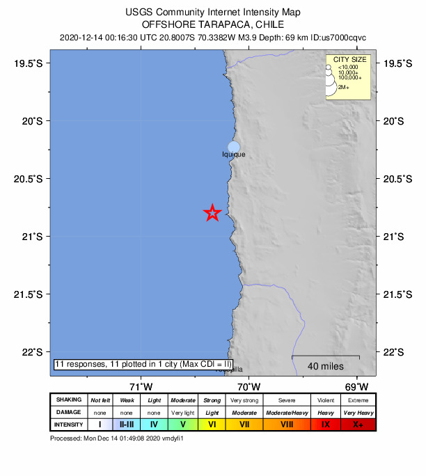 Did You Feel It? map: shaking reported by the public