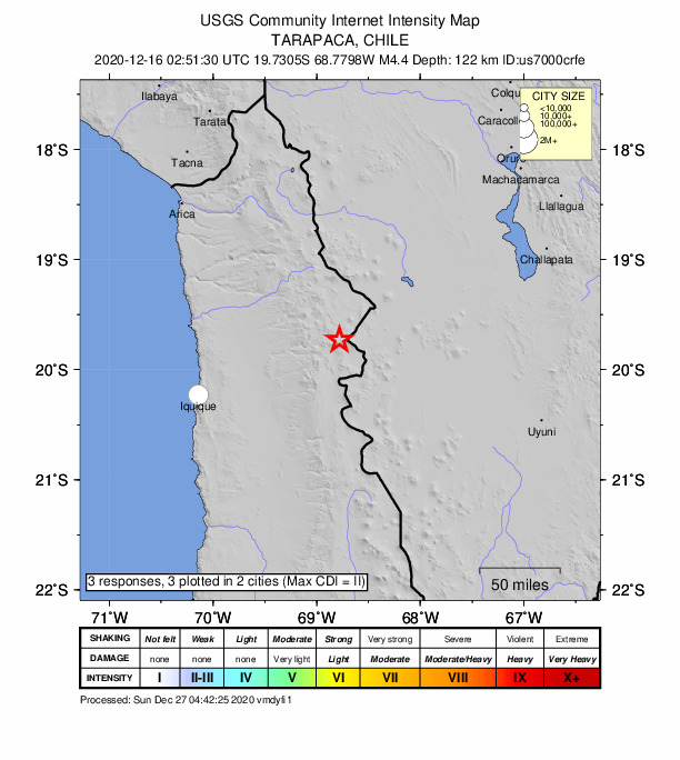 Did You Feel It? map: shaking reported by the public
