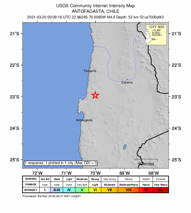 Did You Feel It? map: shaking reported by the public