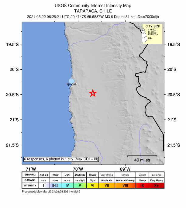 Did You Feel It? map: shaking reported by the public
