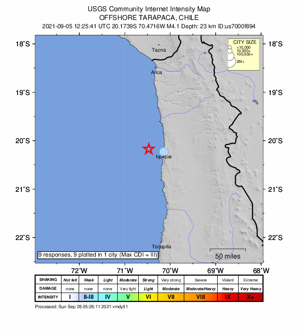 Did You Feel It? map: shaking reported by the public