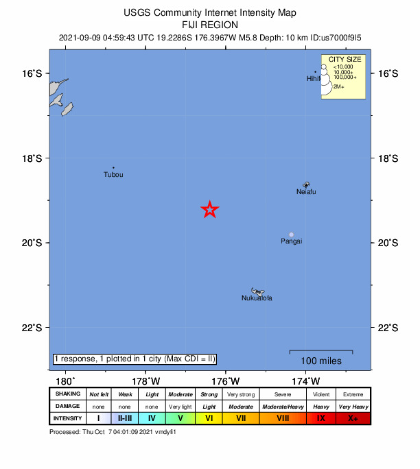 Did You Feel It? map: shaking reported by the public