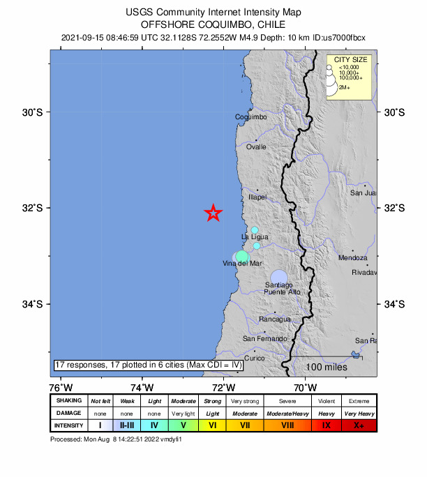 Did You Feel It? map: shaking reported by the public
