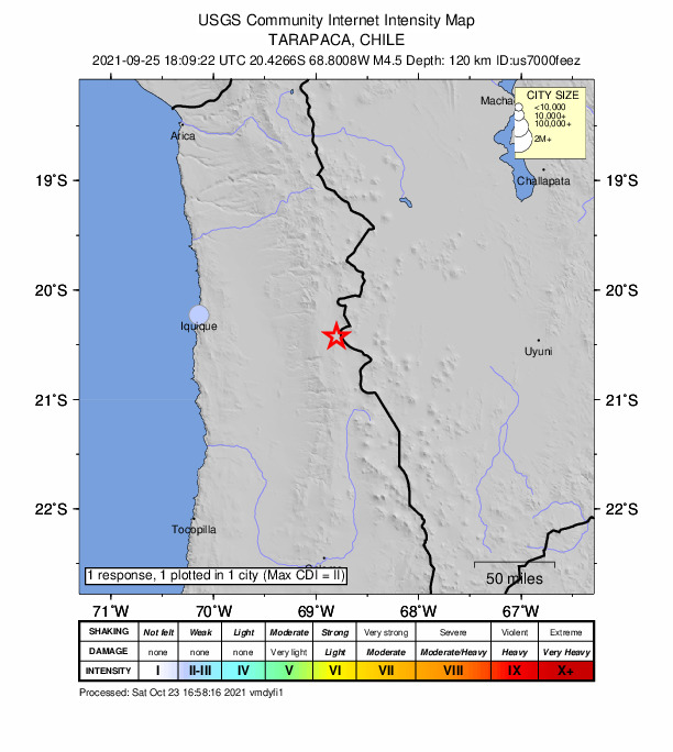 Did You Feel It? map: shaking reported by the public