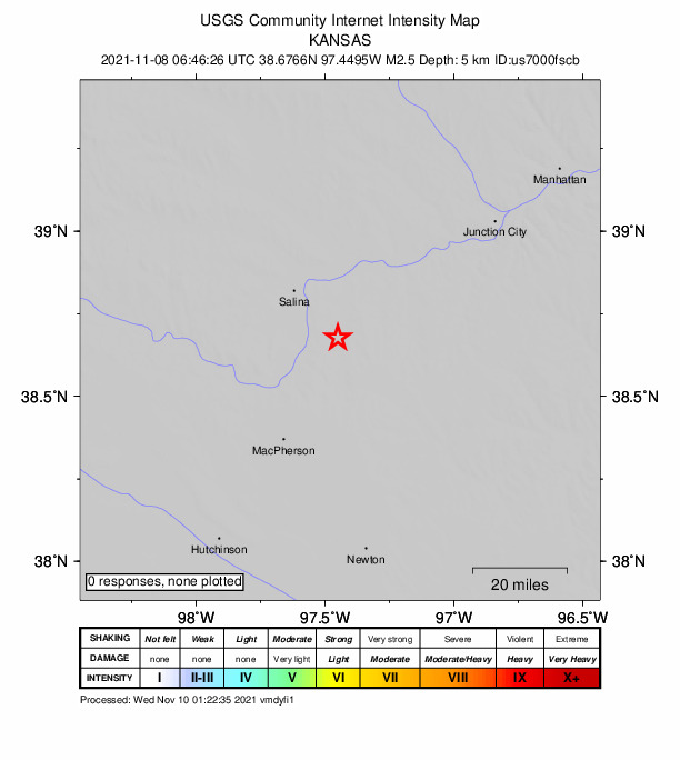 Did You Feel It? map: shaking reported by the public
