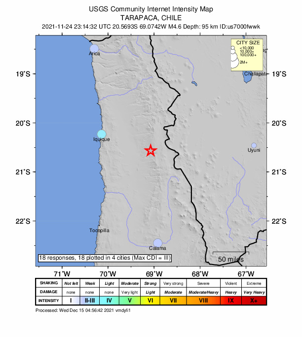 Did You Feel It? map: shaking reported by the public