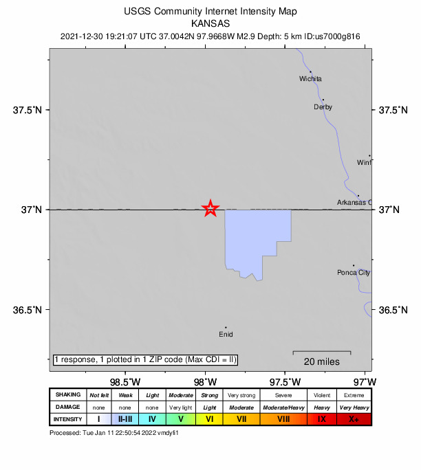 Did You Feel It? map: shaking reported by the public