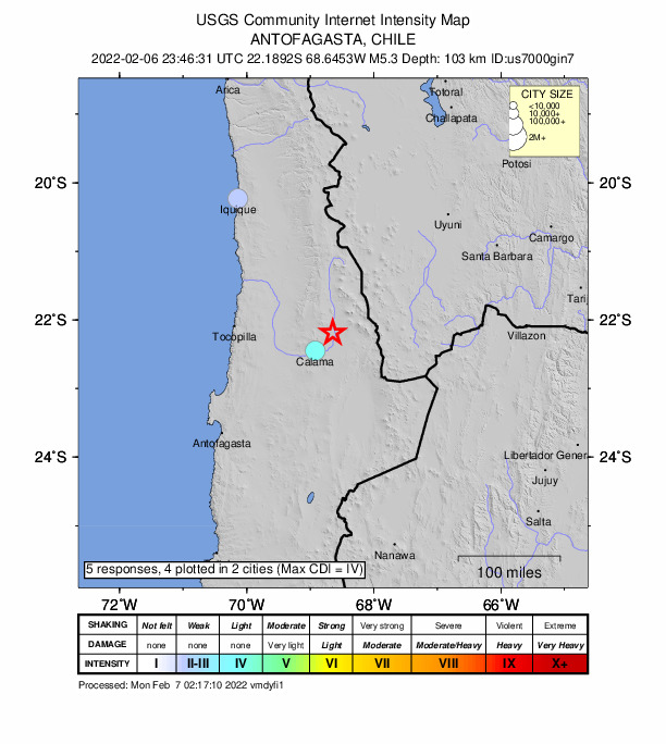 Did You Feel It? map: shaking reported by the public
