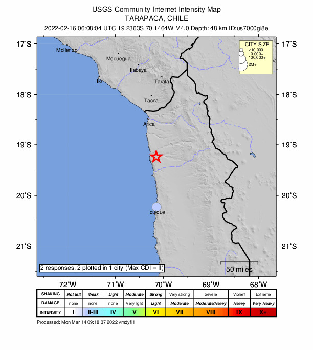 Did You Feel It? map: shaking reported by the public