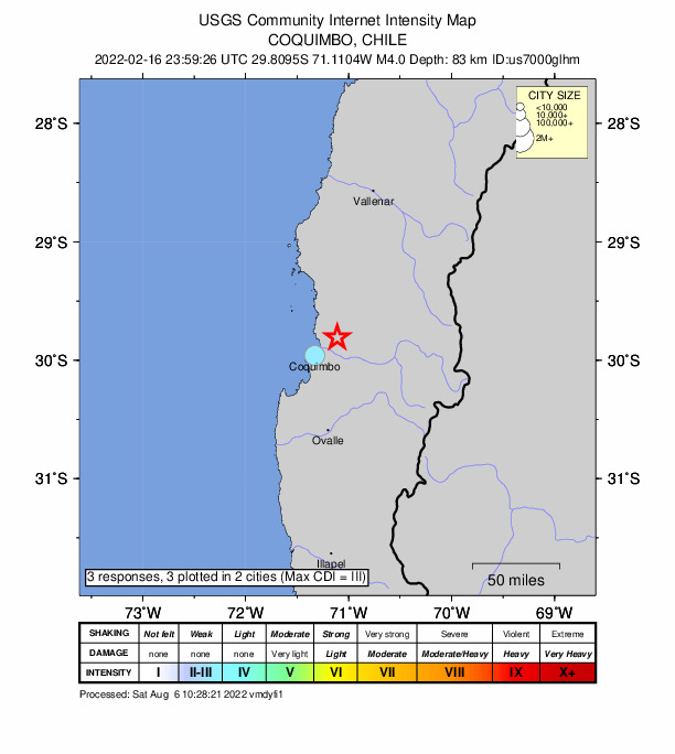 Did You Feel It? map: shaking reported by the public