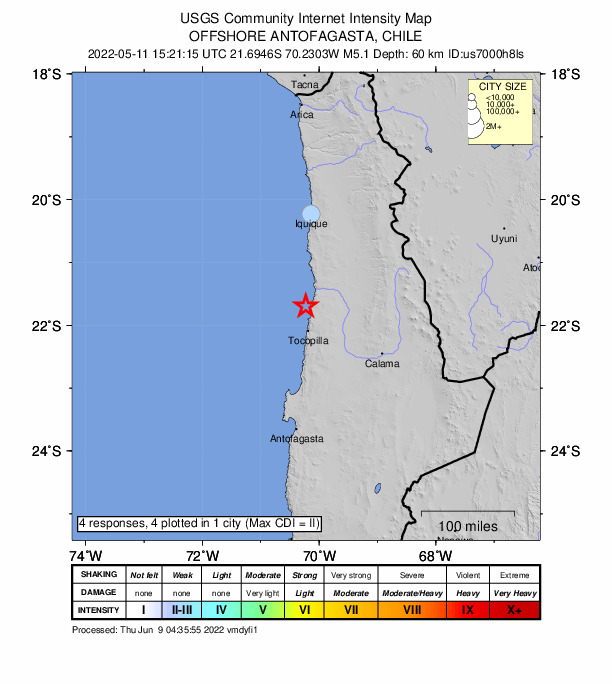 Did You Feel It? map: shaking reported by the public