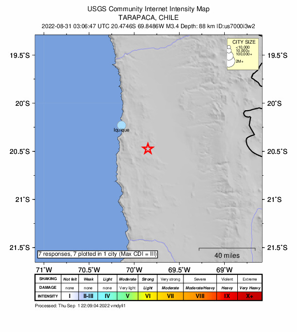 Did You Feel It? map: shaking reported by the public