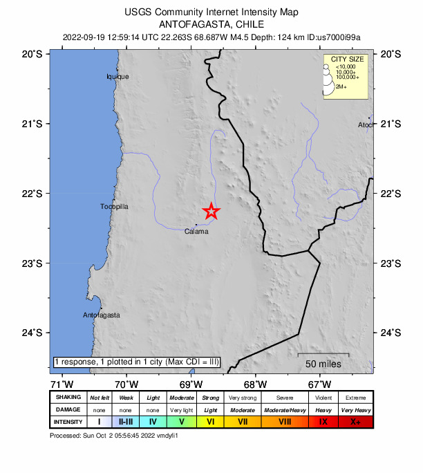 Did You Feel It? map: shaking reported by the public