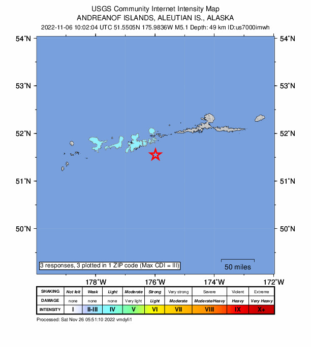 Did You Feel It? map: shaking reported by the public