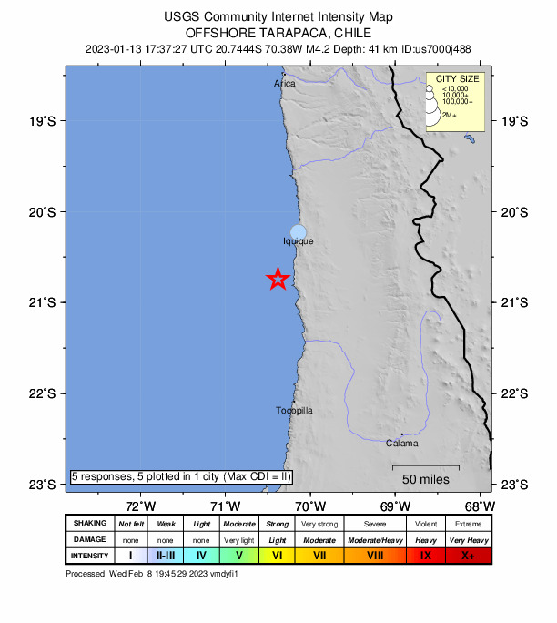 Did You Feel It? map: shaking reported by the public