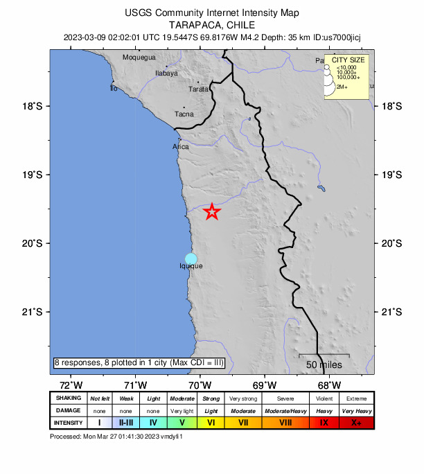 Did You Feel It? map: shaking reported by the public