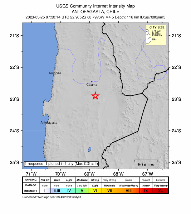 Did You Feel It? map: shaking reported by the public