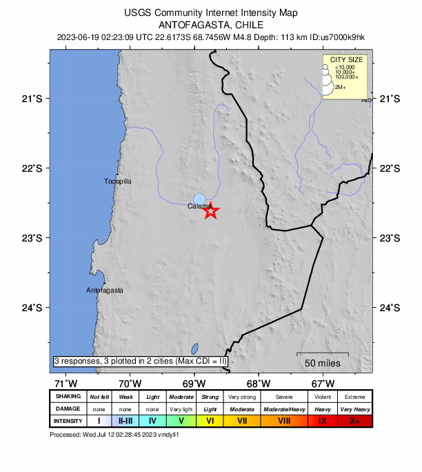 Did You Feel It? map: shaking reported by the public