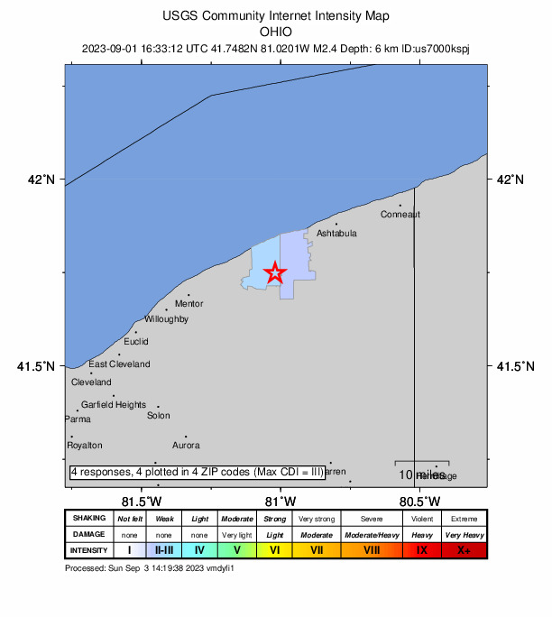 Did You Feel It? map: shaking reported by the public
