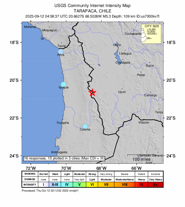 Did You Feel It? map: shaking reported by the public