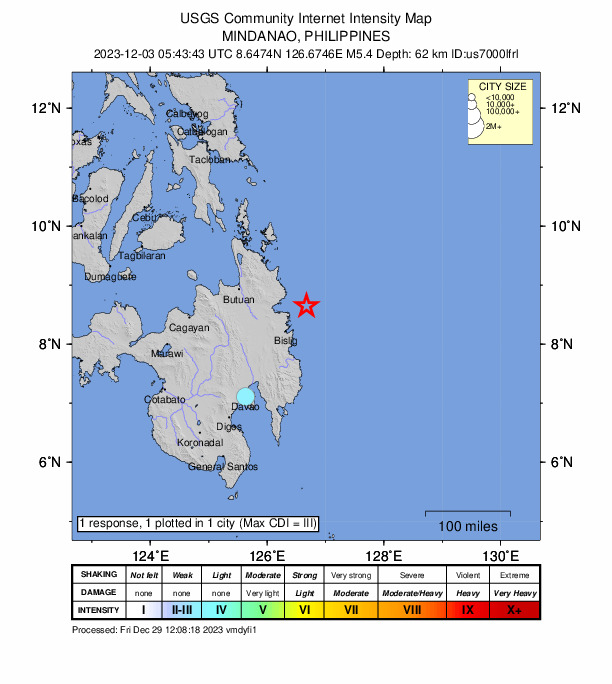 Did You Feel It? map: shaking reported by the public