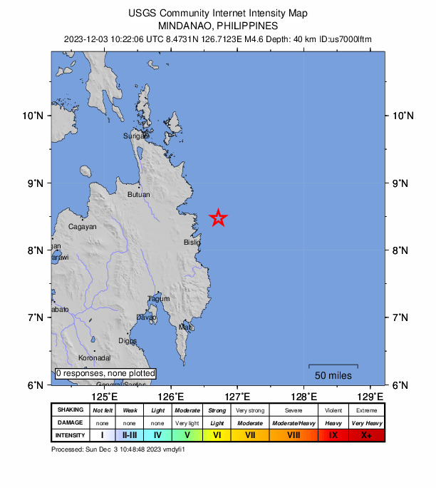 Did You Feel It? map: shaking reported by the public