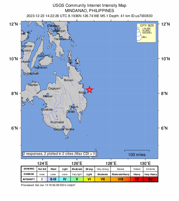 Did You Feel It? map: shaking reported by the public