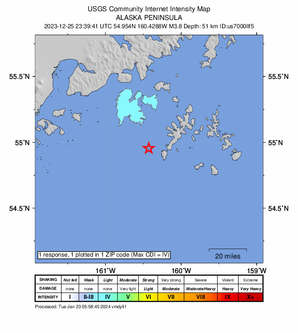 Did You Feel It? map: shaking reported by the public