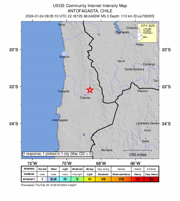 Did You Feel It? map: shaking reported by the public
