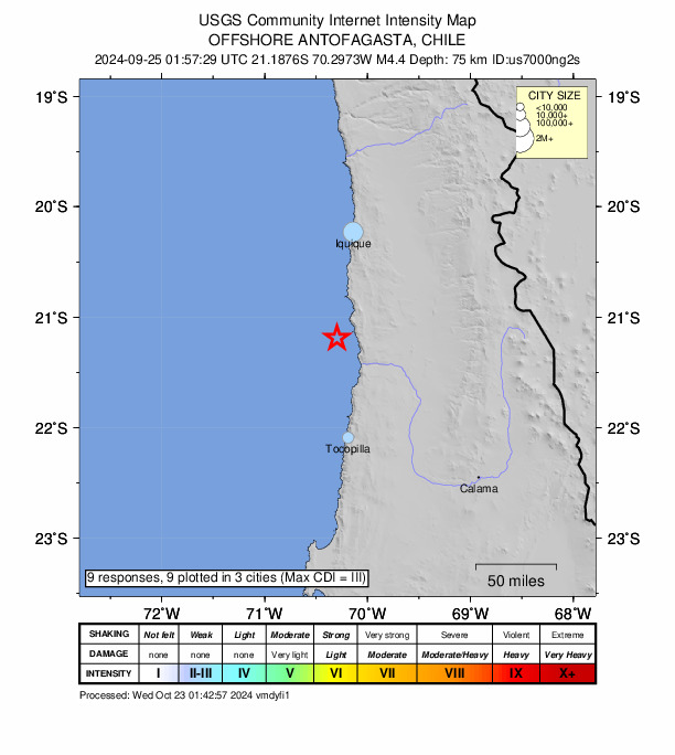 Did You Feel It? map: shaking reported by the public
