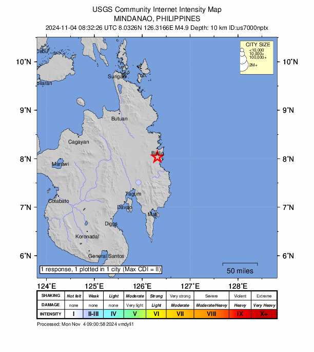Did You Feel It? map: shaking reported by the public