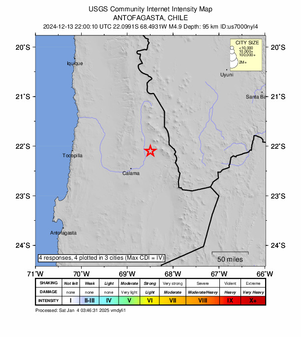 Did You Feel It? map: shaking reported by the public