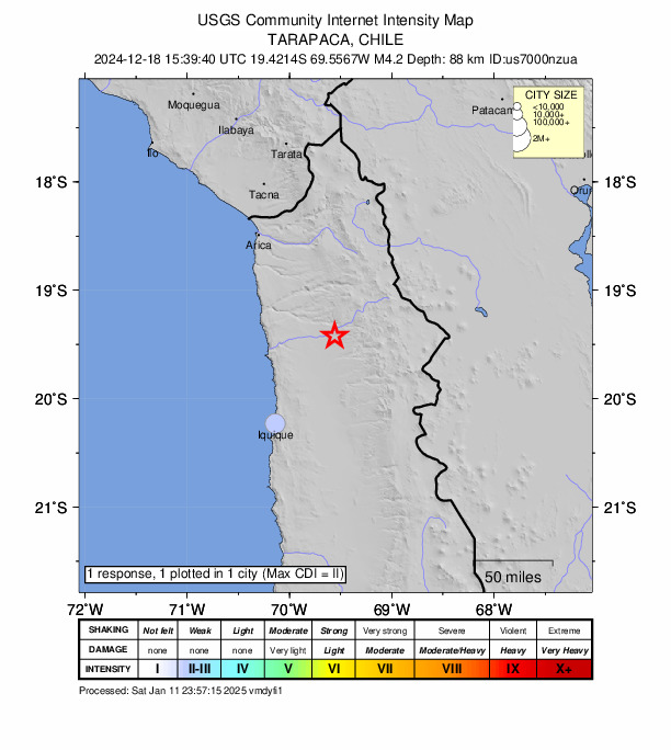 Did You Feel It? map: shaking reported by the public