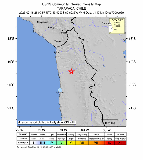 Did You Feel It? map: shaking reported by the public