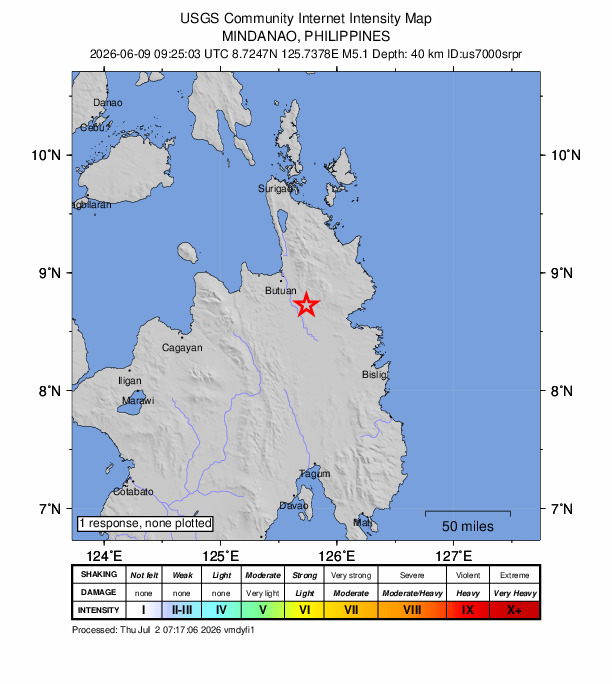 Did You Feel It? map: shaking reported by the public