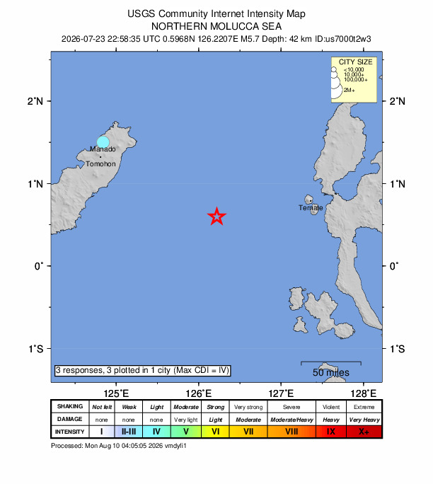 Did You Feel It? map: shaking reported by the public