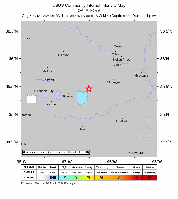 Did You Feel It? map: shaking reported by the public