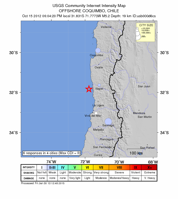 Did You Feel It? map: shaking reported by the public