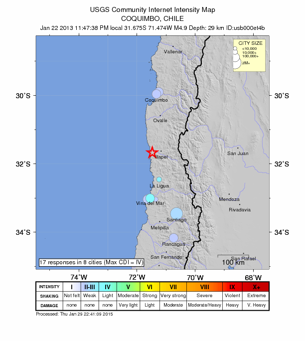 Did You Feel It? map: shaking reported by the public