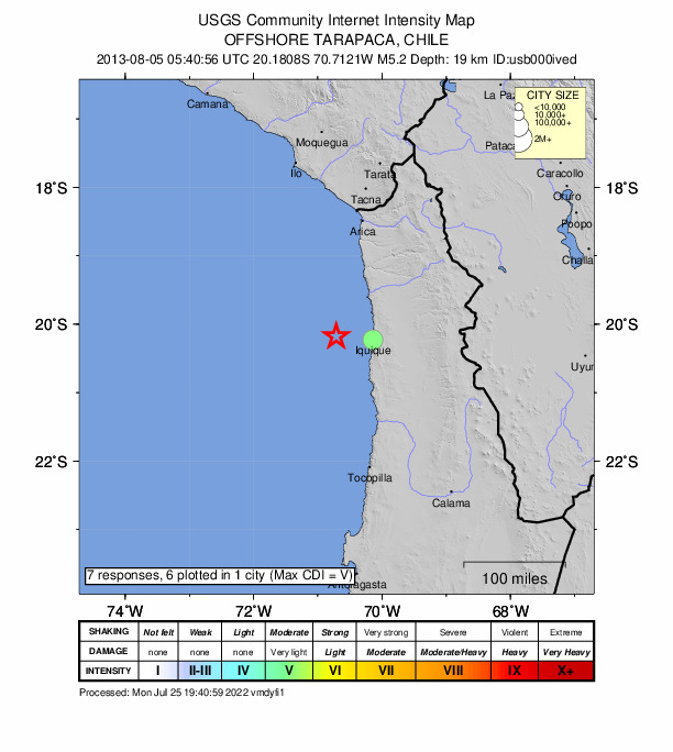 Did You Feel It? map: shaking reported by the public