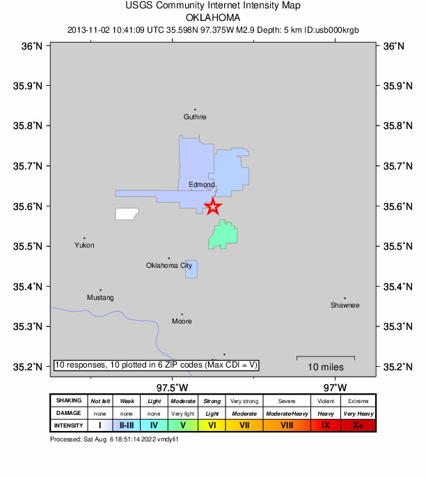 Did You Feel It? map: shaking reported by the public