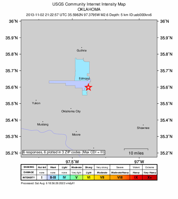 Did You Feel It? map: shaking reported by the public