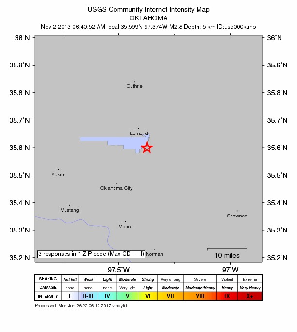 Did You Feel It? map: shaking reported by the public