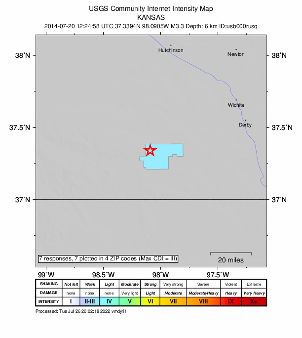 Did You Feel It? map: shaking reported by the public