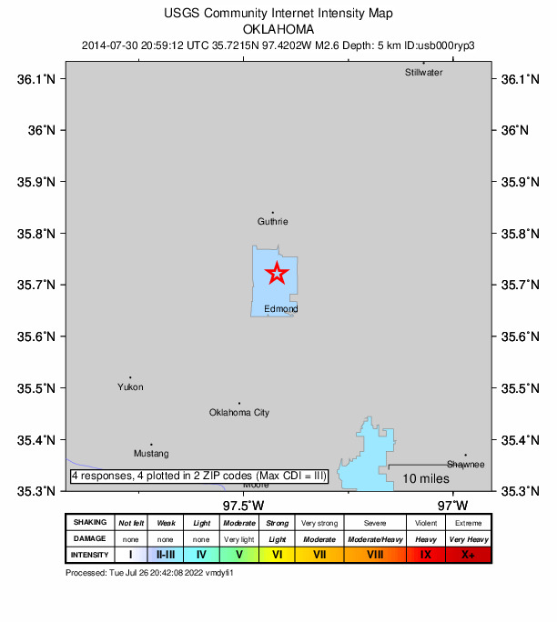 Did You Feel It? map: shaking reported by the public