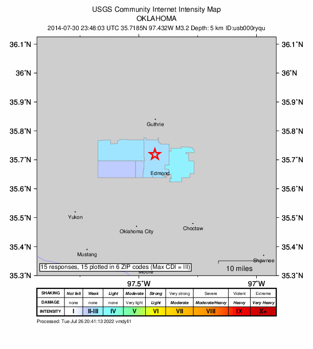Did You Feel It? map: shaking reported by the public